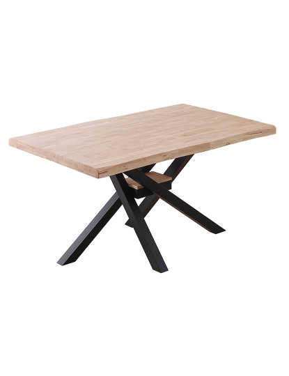 imagem de MESA DE JANTAR FIXA XENA 150 NORDISH OAK / TAMPO PRETO2