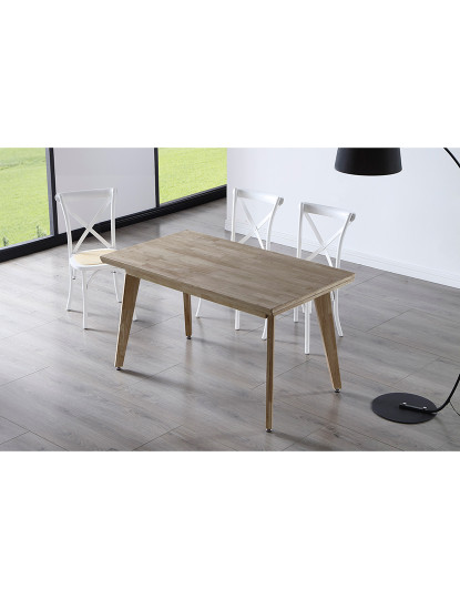 imagem de MESA DE JANTAR FIXA GENOVA MEL OAK WOOD1