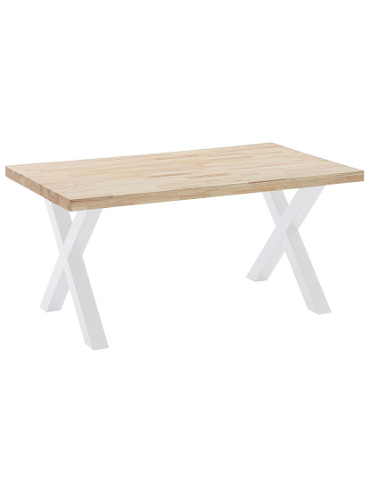 imagem de MESA DE JANTAR FIXA X-LOFT 160 CARVALHO NORDÊS / BRANCO2