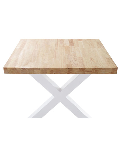 imagem de MESA DE JANTAR FIXA X-LOFT 160 CARVALHO NORDÊS / BRANCO3