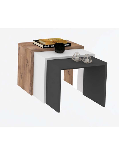 imagem de Mesa de Apoio Gul Antracite Sapphire Branco2