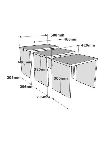 imagem de Mesa de Apoio Gul Antracite Sapphire Branco4