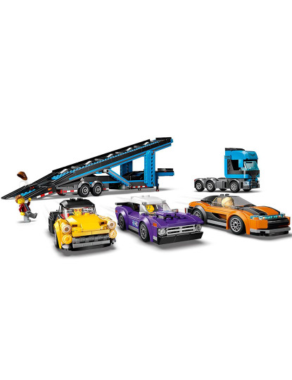 imagem de LEGO CITY CAMIÃO TRANSPORTE COM DESPORTISTAS 604084