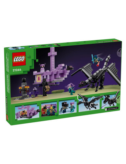 imagem de LEGO MINECRAFT O DRAGÃO ENDER NAVIO DO FIM 2126412