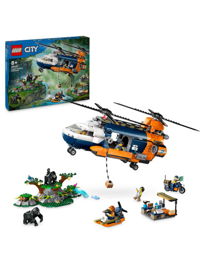 imagem de LEGO CITY HELICÓPTERO NO ACAMPAMENTO BASE 604371