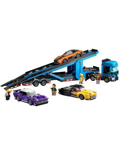 imagem de LEGO CITY CAMIÃO TRANSPORTE COM DESPORTISTAS 604083