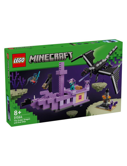 imagem de LEGO MINECRAFT O DRAGÃO ENDER NAVIO DO FIM 212642