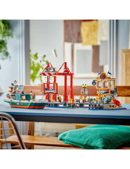 imagem de LEGO CITY PORTO MARÍTIMO NAVIO DE CARGA 6042213