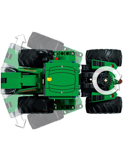 imagem de LEGO TECHNIC TRACTOR JOHN DEERE 9620R 4WD 421369