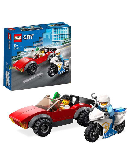 imagem de LEGO CITY PERSEGUI.DE CARRO COM MOTO POLICIA 603921