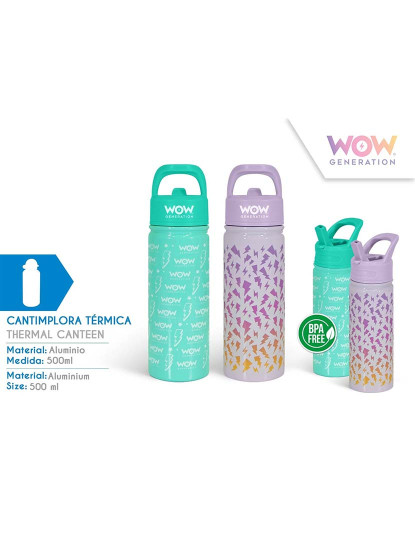 Cantimplora Térmica 500Ml Wow Generation