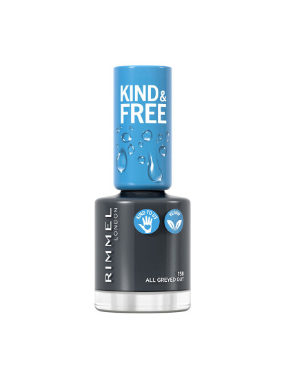 imagem de Kind & Free Nail Polish #158-All Greyed Out 8 Ml1