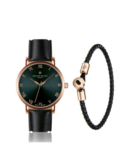 imagem de Conjunto Relógio + Pulseira Unisexo Rose Gold1