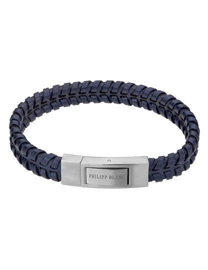 imagem de Pulseira Andreas  Homem Azul Escuro e Prateado2