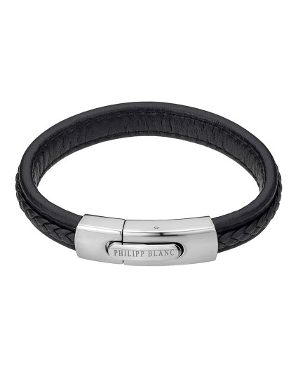 imagem de Pulseira Henry Homem Preto e Prateado2