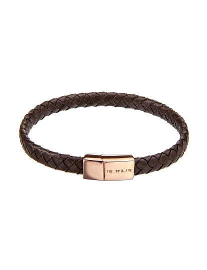 imagem de Pulseira Philip Blanc Homem Castanho Escuro1