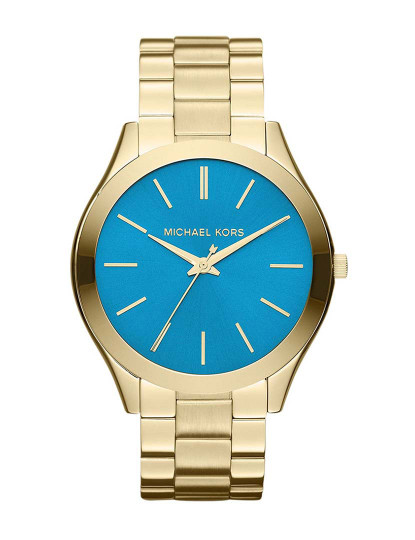 imagem de Relógio Senhora Dourado E Azul1