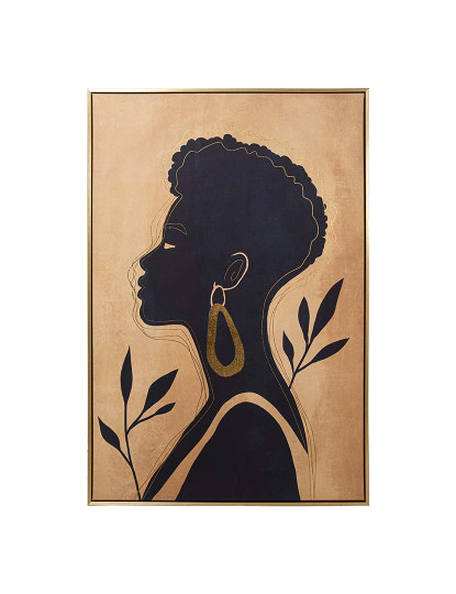 imagem de Quadro Tela Impresso Dourado1