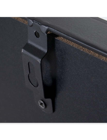 imagem de Espelho Metal Preto Só Vertical 4