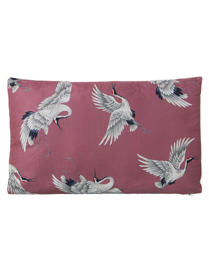 imagem de Almofada 50X30 Veludo Rosa Garzas C Fecho 1