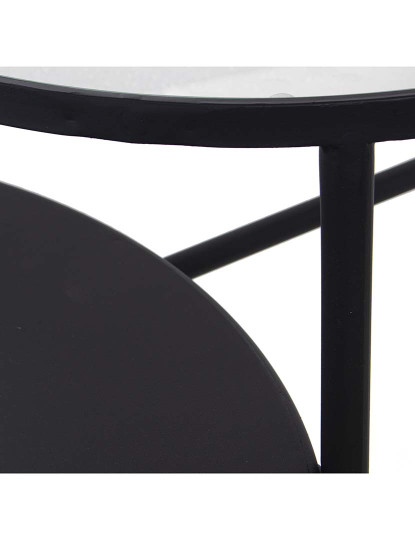 imagem de Mesa Auxiliar Metal Preto c2Níveis                        5