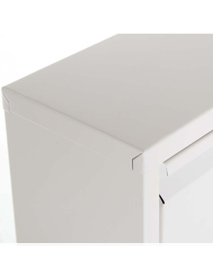 imagem de Sapateira Metal 5 Gavetas Branco Mate 3