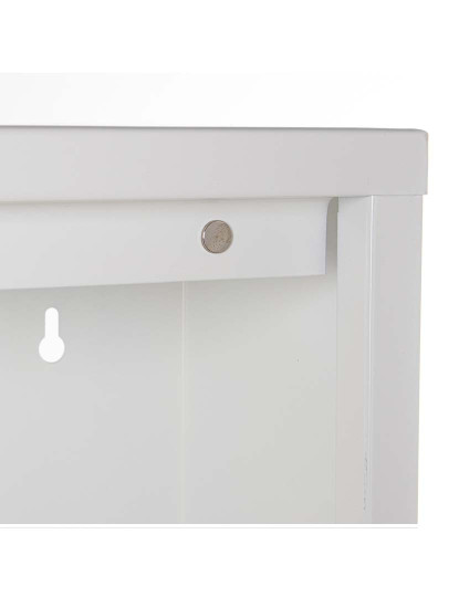 imagem de Sapateira Metal 5 Gavetas Branco Mate 4