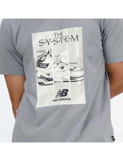 imagem de Camisola de Homem Cinza Sport Essentials Poster T-Shirt4