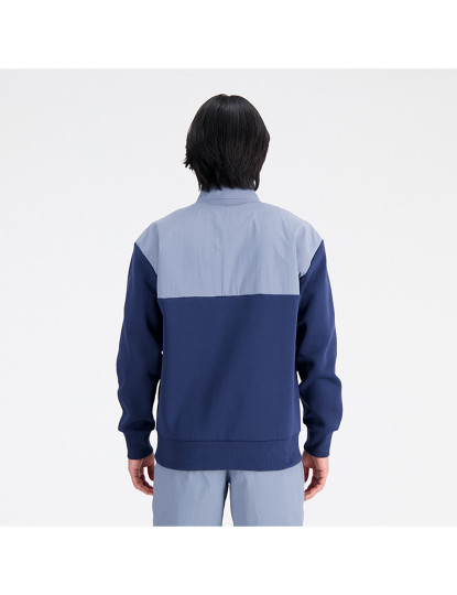 imagem de Camisola de Homem Azul NB Athletics Tech Fleece Half Zip4