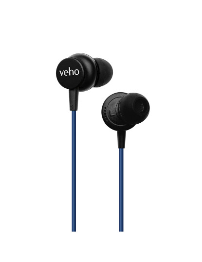 imagem de Veho Z3 wired earphones with mic - Blue1