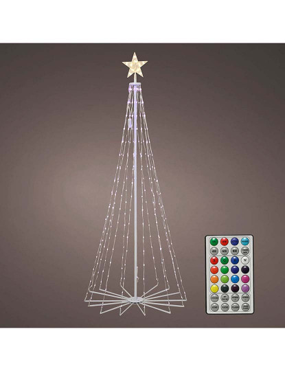 imagem de Árvore de Natal Luminosa 490772 Luz LED Exterior Multicor 60x60x150 cm1