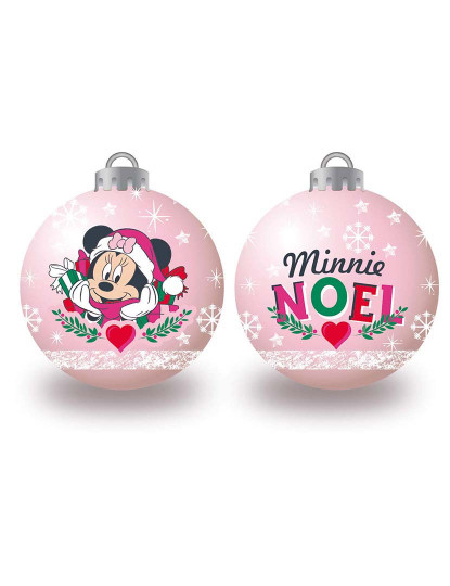 imagem de Bola de Natal Minnie Mouse Lucky 6 un Rosa Plástico Ø 8 cm1