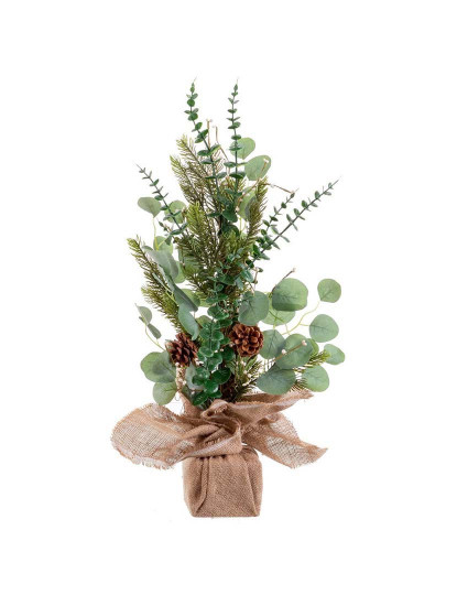 imagem de Enfeite de Natal Verde Natural Plástico Fibra Pinhas 63,5 cm1