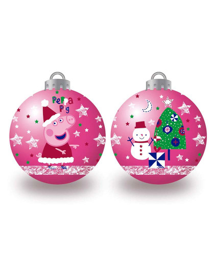 imagem de Bola de Natal Peppa Pig Cosy corner Fúschia 6 un Plástico Ø 8 cm1