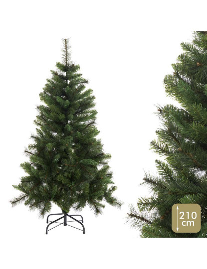 imagem de Árvore de Natal Verde PVC Metal Polietileno 210 cm1