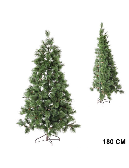 imagem de Árvore de Natal Verde PVC Metal Polietileno Plástico 180 cm2