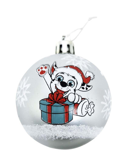 imagem de Bola de Natal The Paw Patrol Friendship Prateado 10 un Plástico Ø 6 cm2