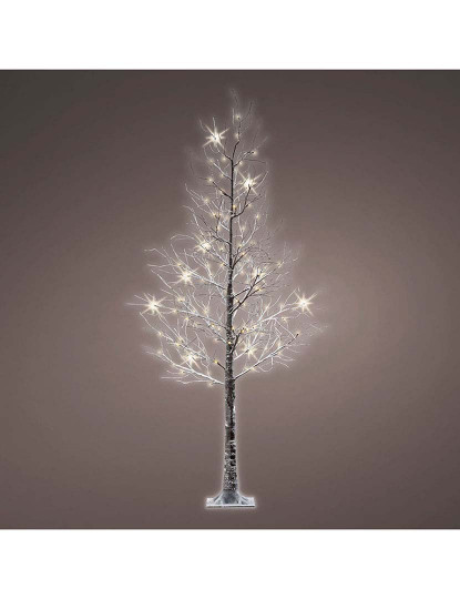 imagem de Árvore de Natal Luminosa 492617 Luz LED Exterior Nevado 80x80x125 cm2