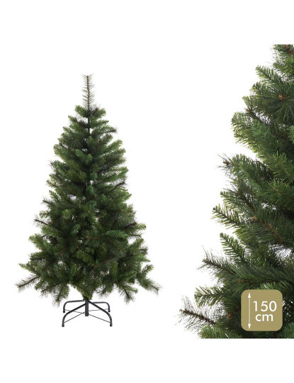 imagem de Árvore de Natal Verde PVC Metal Polietileno 150 cm2