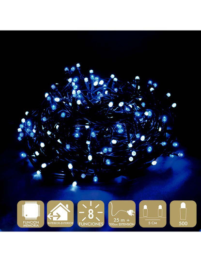 imagem de Grinalda de Luzes LED 25 m Azul Branco 6 W Natal2