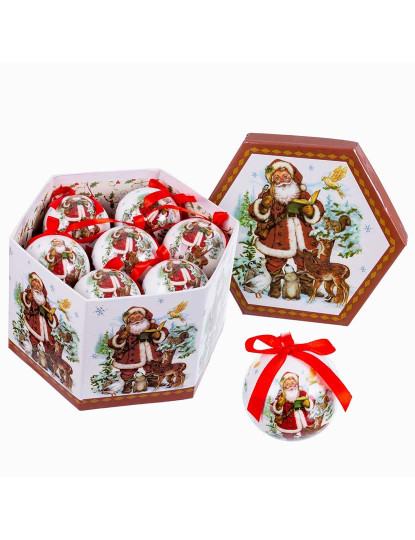 imagem de Bolas de Natal Multicor PolyFoam Pai Natal 7,5x7,5x7,5 cm 14 un2