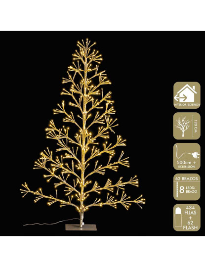 imagem de Árvore de Natal Dourado Metal Plástico 120 cm2