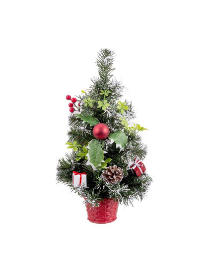 imagem de Árvore de Natal Vermelho Multicor Plástico Pinhas 40 cm2