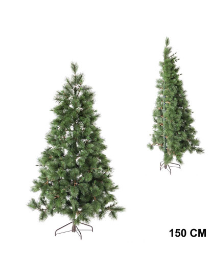 imagem de Árvore de Natal Verde PVC Metal Polietileno 150 cm2