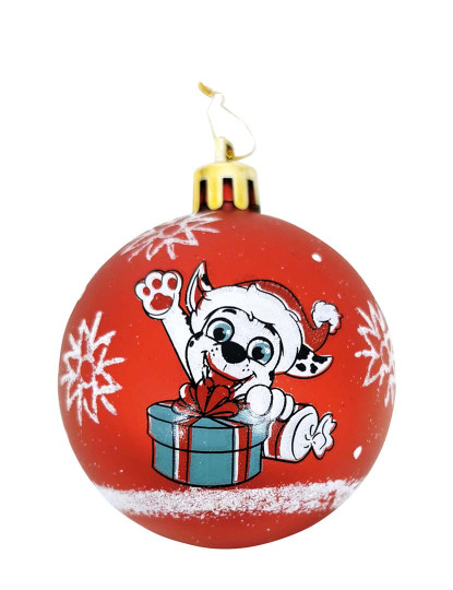 imagem de Bola de Natal The Paw Patrol Friendship Vermelho 10 un Plástico Ø 6 cm2