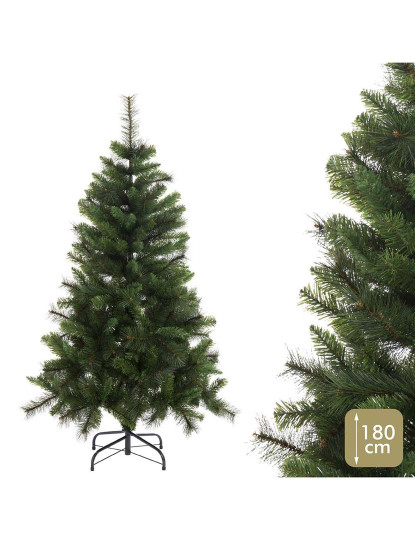 imagem de Árvore de Natal Verde PVC Metal Polietileno 180 cm2