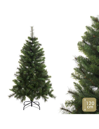 imagem de Árvore de Natal Verde PVC Metal Polietileno 120 cm2