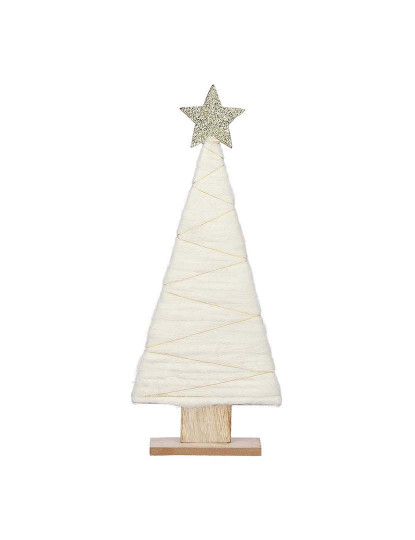 imagem de Árvore de Natal Black Box Madeira Branco 17x5x40 cm3