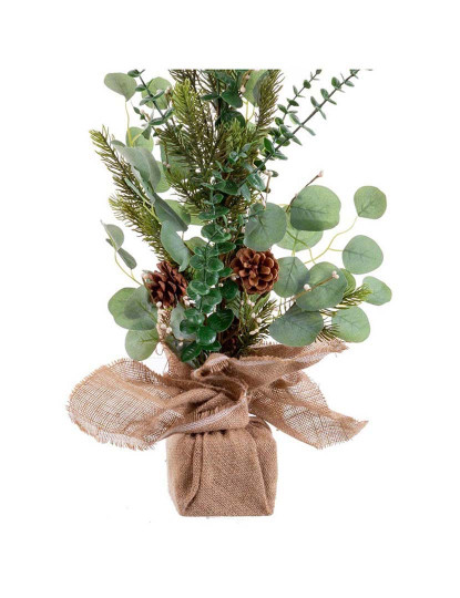 imagem de Enfeite de Natal Verde Natural Plástico Fibra Pinhas 63,5 cm3