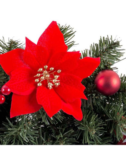 imagem de Decoração Portas Natal Vermelho Verde Plástico Tecido 60 cm3